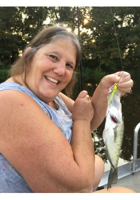 Aunt Carol showing off her catch